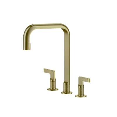 Gessi Miscelatore a 3 fori Inciso Collection 58701 727 finitura Brass Brushed - IN PROMOZIONE FINO AL 6/07
