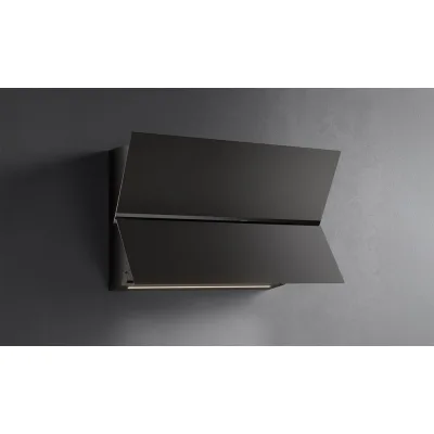 Falmec Cappa a parete Fusion finitura vetro nero da 85 cm - 800 m3/h - IN PROMOZIONE CON VOUCHER FINO AL 6/07