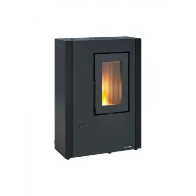 Extraflame Stufa a pellet ermetica ventilata slim LUISELLA 5.0 MAXI 1294902 finitura nero