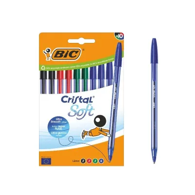 BIC CF10 CRISTAL SOFT ASSORTITO 1,2MM 516359