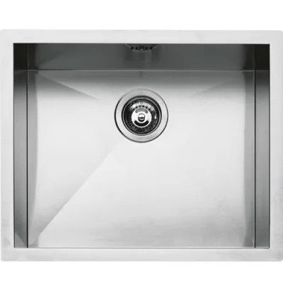 Barazza Lavello sottotop a una vasca QUADRA R0 1Q5040S finitura inox satinato da 50x40 cm - IN PROMOZIONE FINO AL 6/07