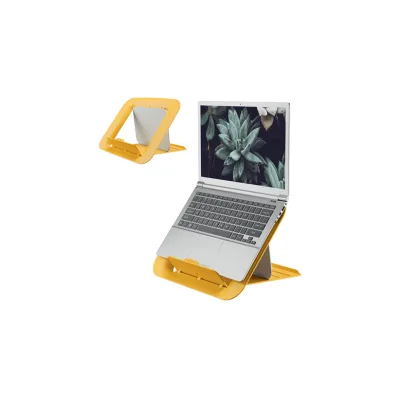 Supporto per laptop regolabile Leitz Ergo Cozy Design ergonomico Altezza regolabile Colore giallo caldo