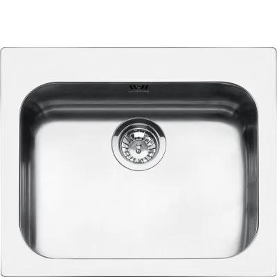 PRONTA CONSEGNA - Smeg Lavello una vasca VS50P3 finitura acciaio inox da 58 cm