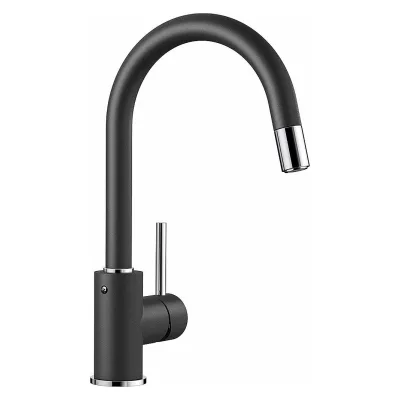 Blanco Miscelatore monocomando con doccetta estraibile MIDA-S 1521455 finitura antracite