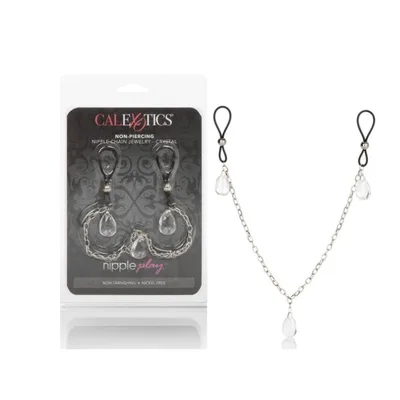 Pendenti per capezzol Nipple Chain 43 cm Gioielli Crystal BDSM Non Piercing