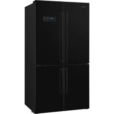 Smeg Frigorifero side by side 4 porte a libera installazione FQ60NDE finitura nero da 91 cm - IN PROMOZIONE FINO AL 30/06