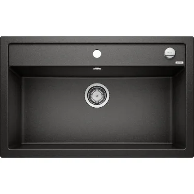 Blanco | Lavello una vasca DALAGO 8 1525877 finitura nero da 81.5x51 cm - Sopratop