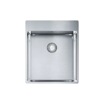 PRONTA CONSEGNA - Franke: Lavello una vasca Franke Box Incasso Semifilo/Filotop BXX 210-40 TL 127.0369.288 finitura inox satinato da 43x51 cm