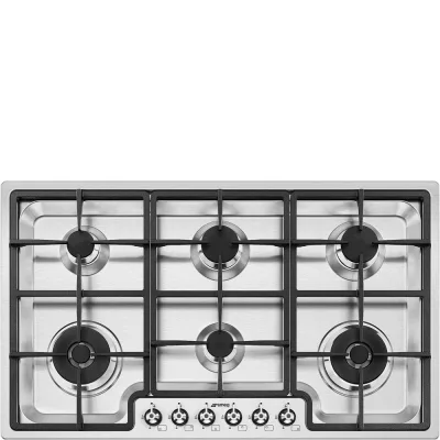 Smeg S Piano cottura a gas PGF962 finitura acciaio inox da 90 cm - IN PROMOZIONE FINO AL 6/07