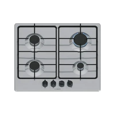 PRONTA CONSEGNA - Bosch Piano cottura a gas PGP6B5K80 finitura acciaio inox da 60 cm - Serie 4
