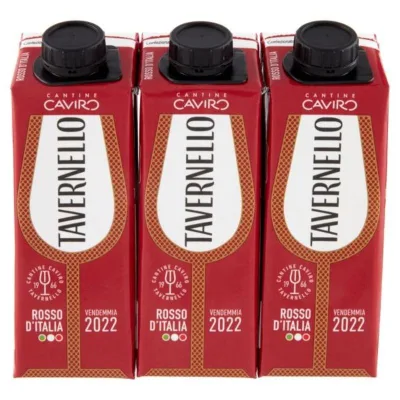 Tavernello vino rosso d'Italia brick ml.250x3
