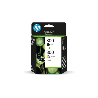 BIPACK ORIGINALE HP 300BK + 300C CN637EE (CC640EE + CC643EE)