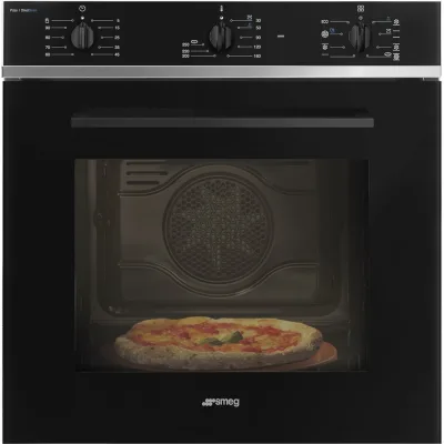 Smeg Forno termoventilato da incasso SF64M3S1PZB finitura vetro nero da 60 cm - IN PROMOZIONE FINO AL 30/06