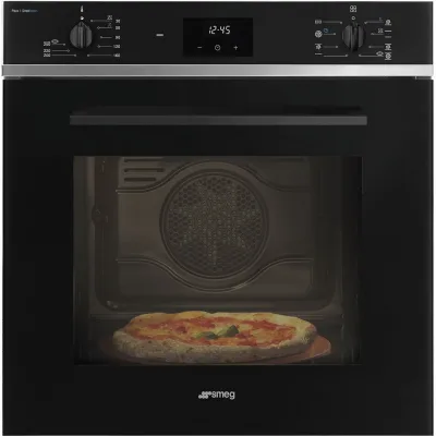 Smeg Forno elettrico termoventilato da incasso SF6400S1PZB finitura vetro nero da 60 cm - IN PROMOZIONE FINO AL 30/06