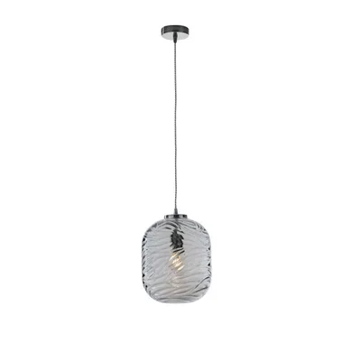 Lampadario a sospensione blu in vetro, max 60W, 24.5x149.7cm