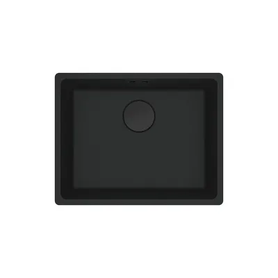 PRONTA CONSEGNA - Franke: Lavello una vasca Vasche Sopratop Maris MRG 610-52 114.0661.658 fragranite black matt da 56x44 cm