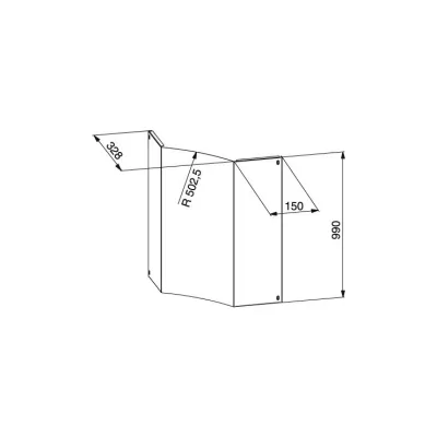 Faber Kit camino superiore 112.0157.261 finitura inox