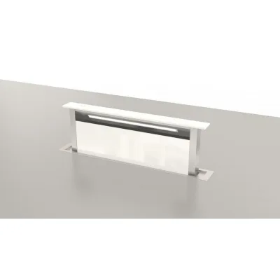 Fulgor Cappa da base FDDH 900 TRC WH finitura vetro bianco da 83 cm