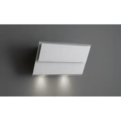 Falmec Cappa a parete Verso finitura vetro bianco da 85 cm