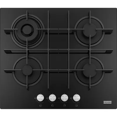Franke: Piano cottura a gas Maris 600 FHMA 604 3G DC C 106.0734.774 in cristallo nero da 59 cm