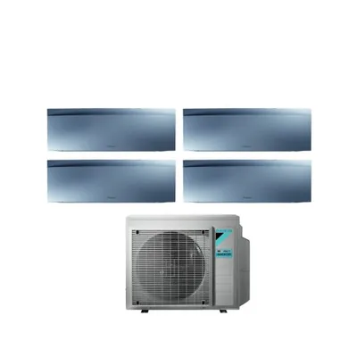 Climatizzatore Condizionatore DAIKIN BLUEVOLUTION Quadri split serie EMURA SILVER III Inverter da 7000+9000+9000+18000 btu con 4MXM80N WI-FI INTEGRATO R-32 7+9+9+18 A+++/A++