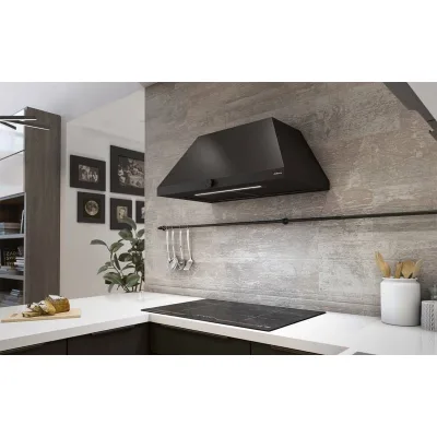 Airforce Cappa a parete aspirante ICONIC BL/A/80 CCICO8504 finitura nero da 80 cm