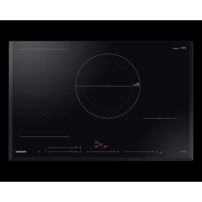 Samsung: Piano cottura a induzione NZ84C6057KK in vetroceramica nero da 80 cm