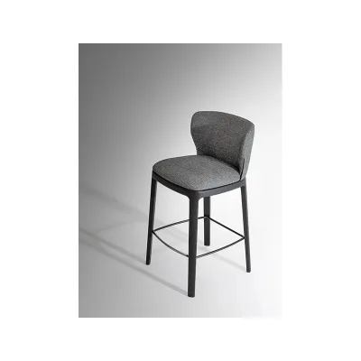 Bonaldo Sgabello Joy Too H 77 con gambe in legno e seduta a scelta