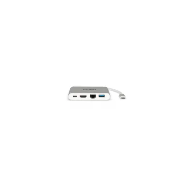 HAMLET DOCKING USB-C TO HDMI+LAN+USB 3.0 HDKC-PD100