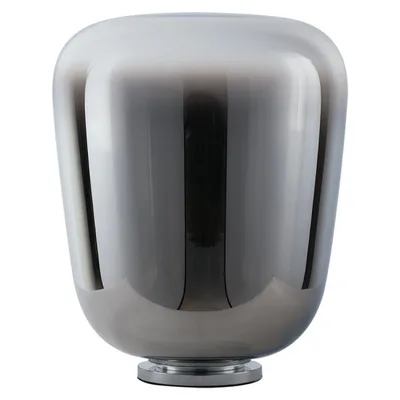 Lampada da tavolo grigia in vetro, max 60W, 33x39.8cm