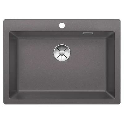 Blanco Lavello una vasca PLEON 8 1518908 finitura grigio roccia da 70x51 cm - Sopratop