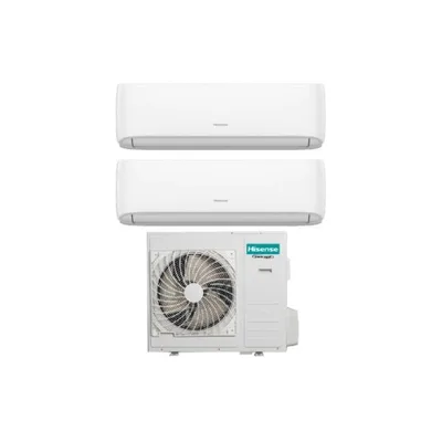 Climatizzatore Condizionatore HISENSE Dual Split serie HI-COMFORT Inverter da 18000+18000 con 5AMW105U4RQC R-32 Wi-Fi Integrato 18+18 A++/A+