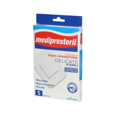 MEDIPRESTERIL POST/OPERATORIO DELICATO 8X10 5PZ