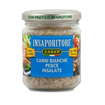 Caber AZZURRO insaporitore per carni bianche e pesce vaso vetro 160 g