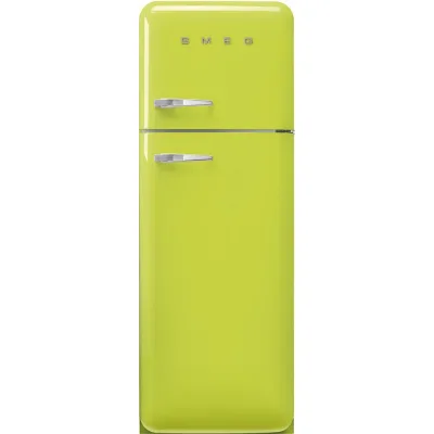 Smeg Frigorifero doppia porta con cerniere a destra a libera installazione FAB30RLI6 finitura verde lime da 60 cm