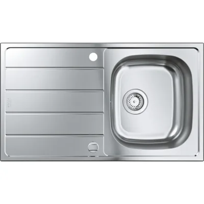 Grohe Lavello una vasche con gocciolatoioo reversibile 31552SD1 finitura acciaio inox da 86x50 cm