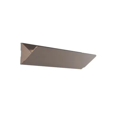 Applique moderna in alluminio bronzo sabbiato, LED da 10W, 35x8cm