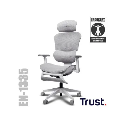 TRUST GXT725W RIVARA MESH GAMING CHAIR WH 26146