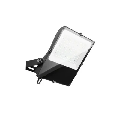 Proiettore LED da esterno nero in alluminio e vetro, LED 200W, luce fredda, 39.4x44.5cm, 80°