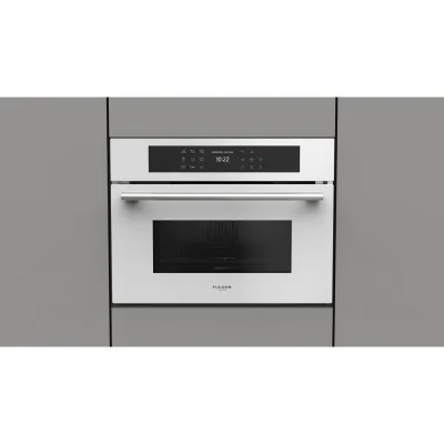 Fulgor Forno microonde con grill FGMO 4508 TEM WH finitura vetro bianco da 60 cm