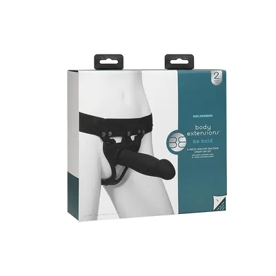 Strap-on Doc Johnson Body Extensions Be Bold 20,3 cm Ø 5,1 cm silicone nero