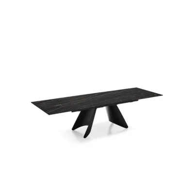 Connubia Tavolo allungabile Orion CB4865-R 160 con struttura in metallo e piano in ceramica da 160(240)x90 cm