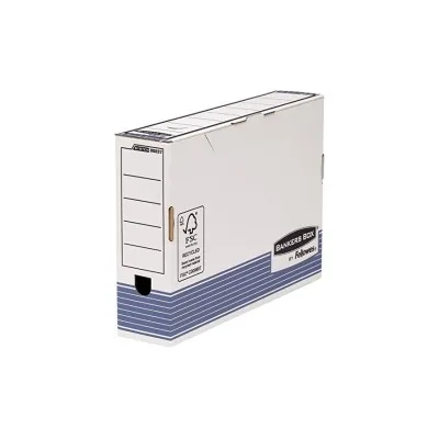 Fellowes Bankers Box Final File Box 80mm Assemblaggio automatico Fastfold Cartone riciclato Certificazione FSC