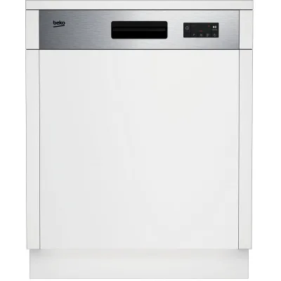Beko Lavastoviglie a incasso parziale BDSN15422X con cruscotto inox da 60 cm