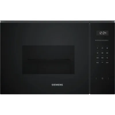 Siemens Forno microonde con grill da incasso BE555LMB1 finitura nero da 60 cm