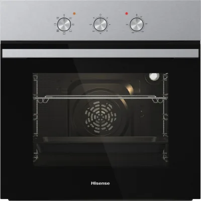 Hisense Forno ventilato Hi2 BI62121AAX finitura inox e vetro nero da 60 cm
