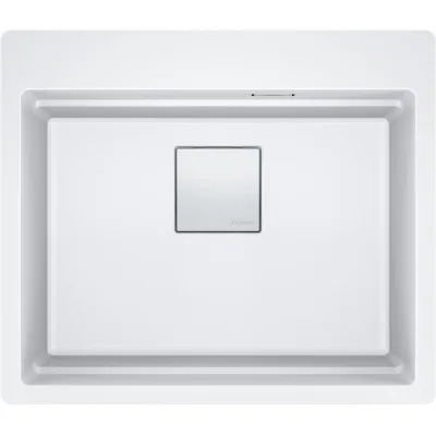 Franke: Lavello una vasca da Incasso KNG PRO 610-53 FTL 114.0751.846 finitura bianco da 59 cm