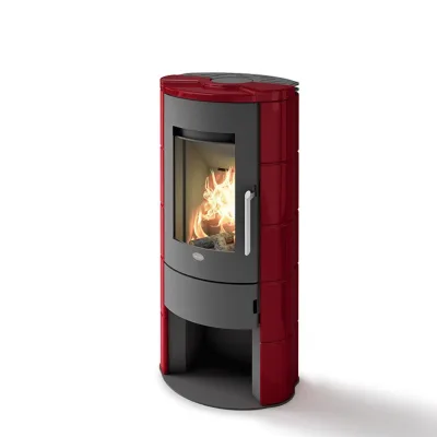 Eva Calòr Stufa a legna ermetica MARICA 9016046300 finitura rosso