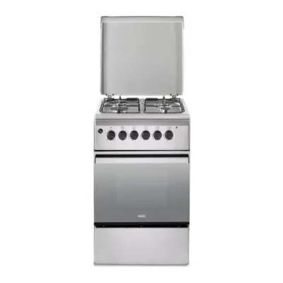 De Longhi Cucina a libera installazione DL554EX2 a 4 fuochi e forno elettrico in acciaio inox da 50 cm