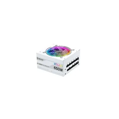 ALIMENTATORE UNYKACH ATILIUS RGB White 650W UK521204 ATX 2.31 Illuminazione RGB